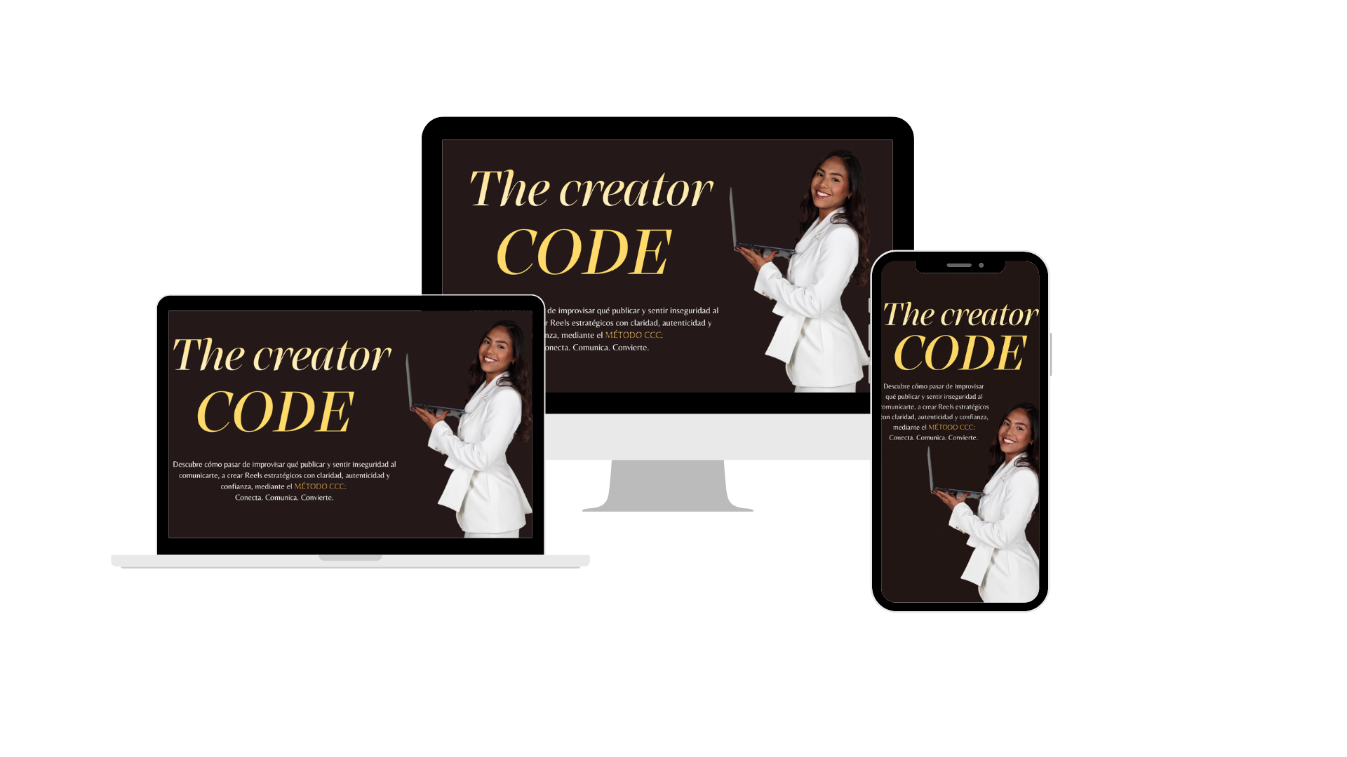 The Creator Code en ordenador, tablet y móvil